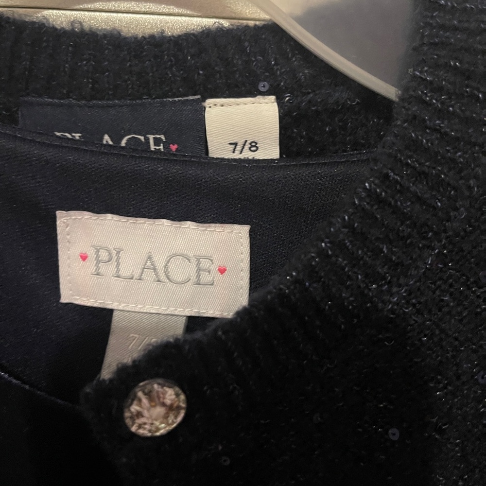 PLACE Black Cardigan